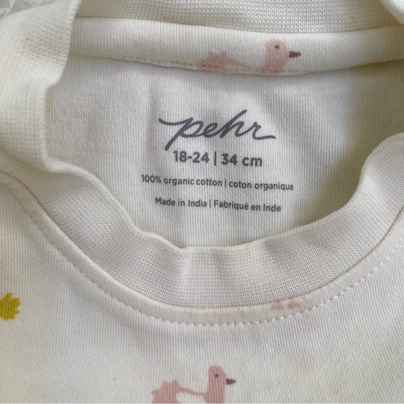 Pehr Organic Cotton Drop Shoulder Tee Birds Print | Size 18-24M | NWOT - Picture 4 of 6